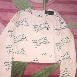 Hollister Print logo graphic crew neck